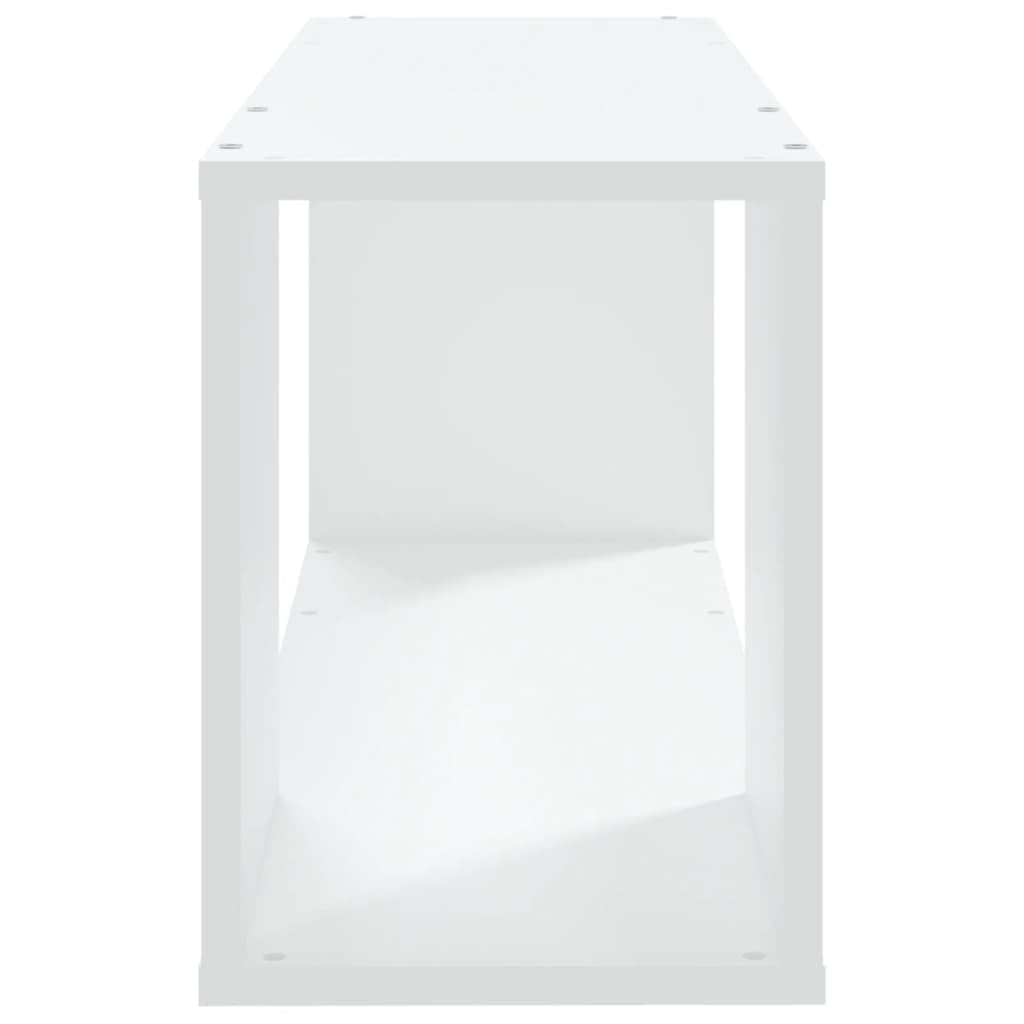 vidaXL Mueble para TV Soporte Mobiliario Aparador Armario Estante Salón Sala de Estar Dormitorio Decoración de Madera Contrachapada Blanco 80x24x32 cm