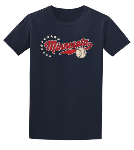 J2 Sport Minnesota Baseball T-Shirt – Men & Women Short Sleeve Sport Shirt