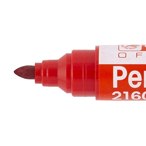 D.RECT - Rotulador Permanente 2160 CT | Resistente Al Agua Y Secado Rápido | Para Muchas Superficies | Tinta Segura | Verde - 12 Unidades