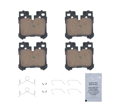 Image of HUSCH D1283 Rear Ceramic Brake Pads Kit Fit For Lexus LS460 2007-2017, For LS500 2018-2023, For LS500H 2018-2023, For LS600H 2008-2016, For Toyota Mirai 2021-2023