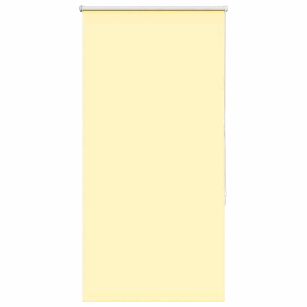 vidaXL Roller Blind Blackout Yellow 85x150 cm Fabric Width 80.7 cm Polyester, day and night blind, kitchen blind, blackout roller shade