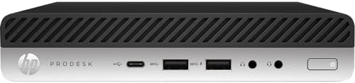 Image of HP ProDesk 600 G4 Mini Desktop Win 11, Computer PC w / 24in Monitor, 600G4 Mini PC Computer Core 8th 3.5GHz, 8GB RAM, 256GB SSD, RGB Keyboard and Speaker, HDMI (Renewed)