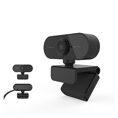 ウェブカメラ 1080P HD回転可能なミニコンピュータウェブカメラ、ライブブロードキャストビデオ会議カメラ用マイクカメラ付き WEB会議/ビデオ通話/テレワーク