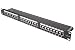 Produktbild Good Connections® Patchpanel / Patchfeld - 19" - Servermontage / Rackeinbau - Cat. 6, 500 MHz - 10-GIGABIT-fähig - 24-Port - 1 HE - STP geschirmt - werkzeugloses Öffnen - Tiefschwarz (RAL9005)