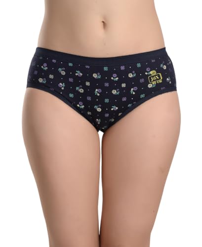Image of Panty Set for Women | Printed Mid Waist Cotton Panties for Women Combo | Hipster Briefs | Soft Breathable Innerwear for Women | Ladies Innerwear | Pack of 5