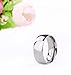 TIGRADE 2mm 4mm 6mm 8mm 10mm Titanium Ring Plain Dome High Polished Wedding Band Comfort Fit Size 3-15,8mm,Size 11