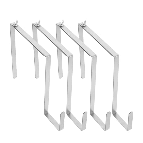 Alipis Metal Wreath Hanger for Gravestone 4pcs Adjustable Cemetery Decorative Hooks Weatherproof Durable