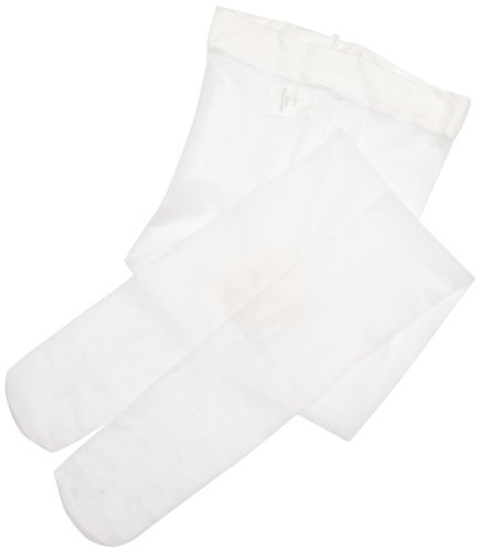 Jefferies Socks Little Girls' Jr. Miss Pantyhose 3 Pair Pack, White, 10-14 Years