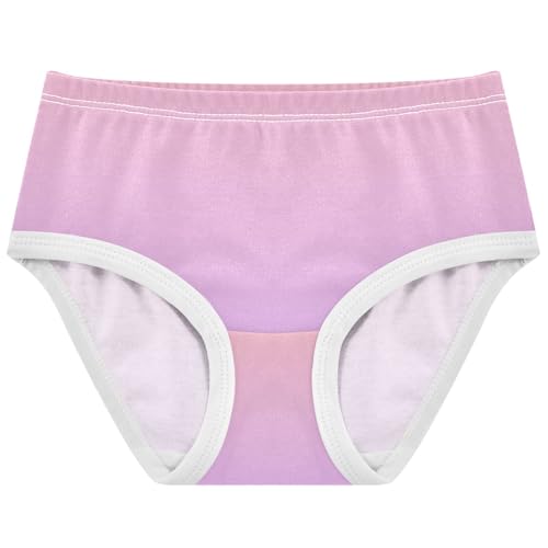 Joisal Cotton Toddler Girls Underwear Blush Pink Mauve Gradient Panties for Girl Fancy Briefs Girls Undies 2t