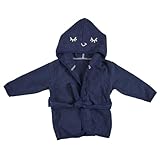 TOM ET ZOE, PU0042, Bath Robe for Baby 0-6 Months, Soft and Comfortable, Attractive Design in Grey, Yellow and Blue, Easy to Care for, Size 0-6 Months, Assorted Color