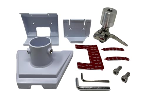 Marine-Grade Adjustable Rail Mount for Starlink GEN 3 Antenna - Flat Dish Base Perfect for Boats, Yachts, Sailboats, and Trawlers