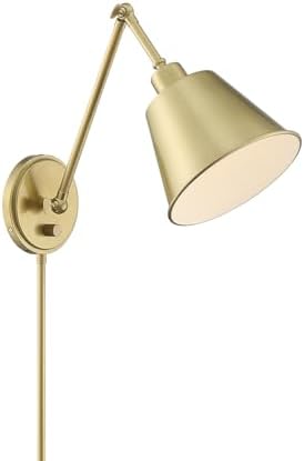 Crystorama Mitchell 1 Light Aged Brass Task Sconce