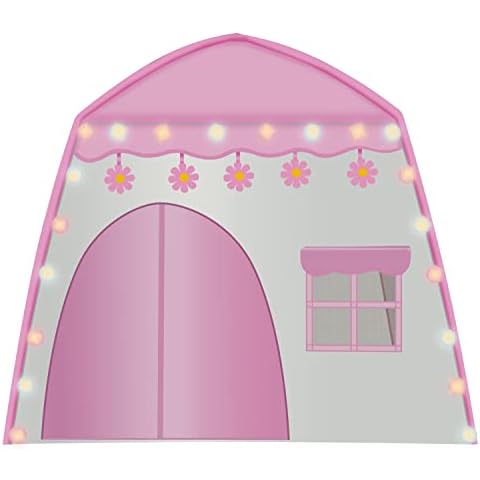 KRUZZEL Kinderzelt Spielzelt Spielhaus Zelthaus Schloss Kinder LED-Lampen 17489 Cover
