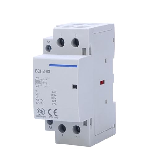 Contactor ICT 63A 2NO monofásico 110V carril guía interruptor modular hogar inteligente 2P 2