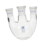 CHILDWEET 1 Stück 3 Flasche Destillationsset Dickwandiger 3-hals-kolben Schliffkolben 3-hals-siedekolben Dreihals-rundkolben Dreihalskochkolben Siedekolben Für Labor Suite Glas Dicke Mauer