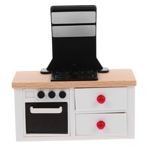Yardwe Mini Kitchen Stove Decor Realistic Miniature Integrated Stove for Dollhouse Accessories Tiny Kitchen Appliance for Mini House Props for Collectors and Enthusiasts