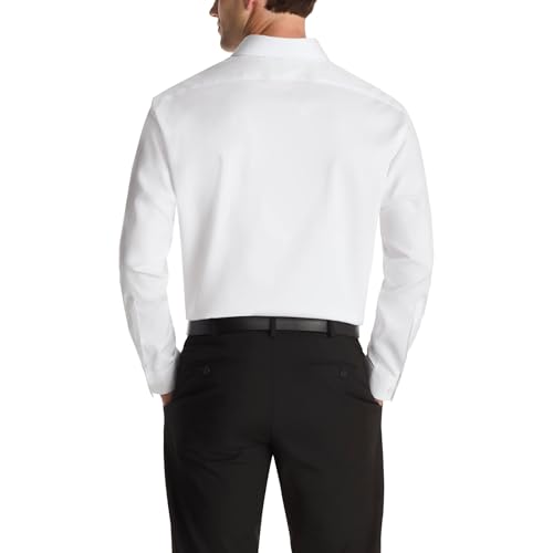 Kenneth Cole Reaction Men's Dress Shirt Slim Fit Techni-Cole Stretch, White2