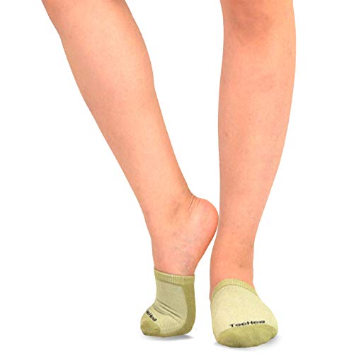 Image of Fashion Liner Toe Topper Socks for Women Invisible Hidden Half Socks Good for Sandal or Dress Shoes 5-Pairs