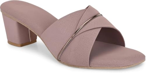 Image of Nowry Women's Chunky Block Heels | Women Comfortable Heel Fashion Sandals for Everyday, Party, Office, Wear