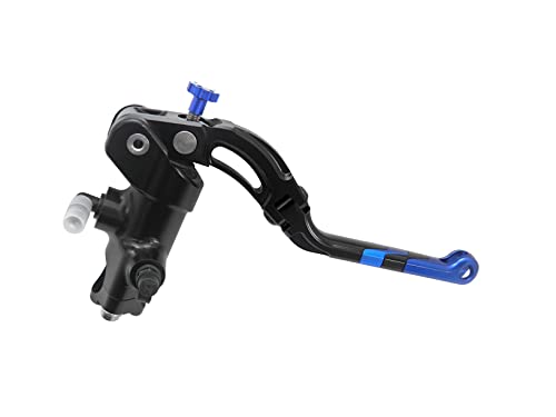 Pompe de frein forgée 19x18 noire et levier long bleu pour moto Suzuki GSX-R 1000