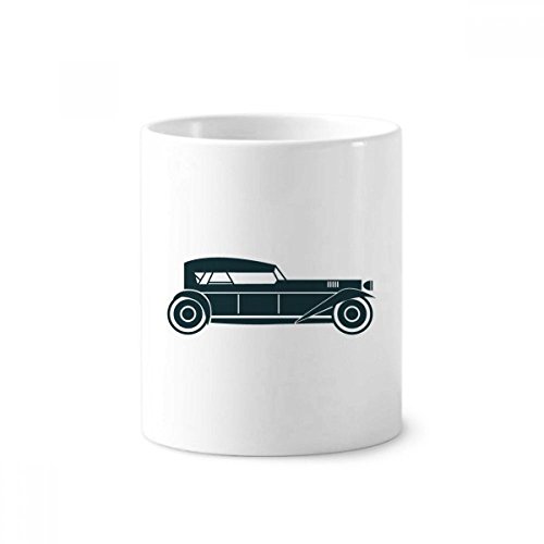 Idée cadeau mug voiture classique en céramique verte et blanche pour bureau et brosses à dents