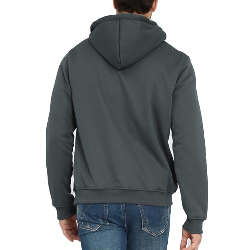 Ymosrh Men's Casual Hoodies, Pullover Fleece Fall Winter Long Sleeve Warm Hooded Sweatshirts, S-3XL2