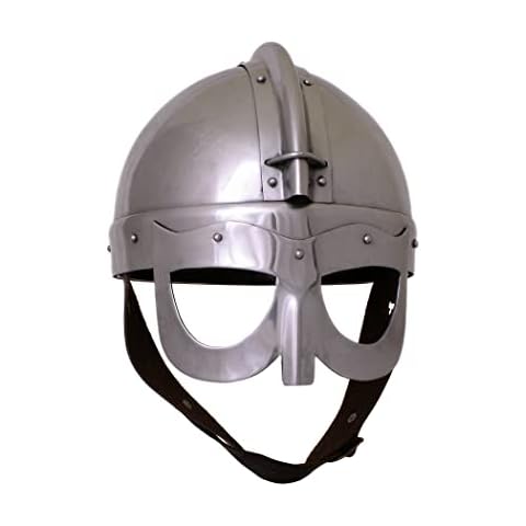Battle-Merchant Wikinger Brillenhelm | Mittelalter Helm aus Stahl Cover