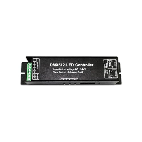Contrôleur DMX512 RGBW régulateur tension bande LED 3 canaux 4 canaux
