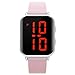 Wutan Kinder-Armbanduhr Digital Wasserdicht mit Alarm Datum LED Big Dial Digitaluhr Sportuhr Uhren für Jungen und Mädchen im Alter von 3–12 Jahren Uhr (A508-PINK-DE)