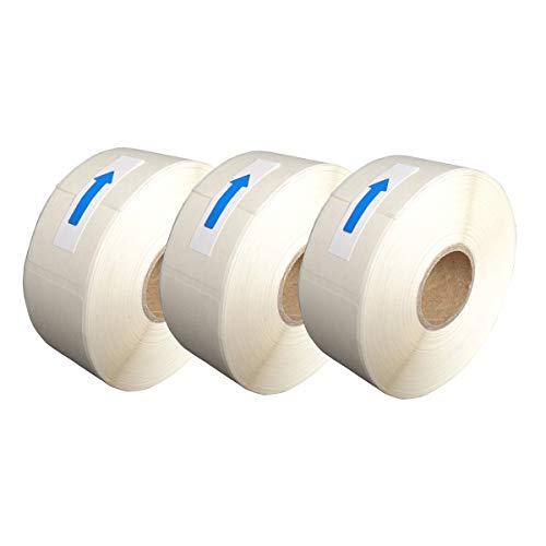 Blank White 1 x 2 Inch Dissolvable Labels for Food Rotation Prep roll of 500 (3 Rolls)