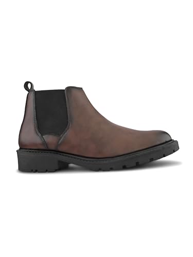 Image of Prolific Men's Chelsea Boots | Ankle Height Boot| Formal, Office & Casual Wear Shoes | Soft Cushioned Insole, Dynamic Feet Support, Arch Support & Shock Absorption