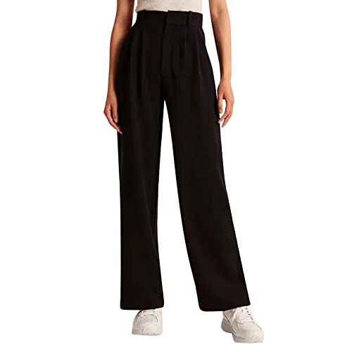 Pantalon large femme taille haute pour allonger la silhouette