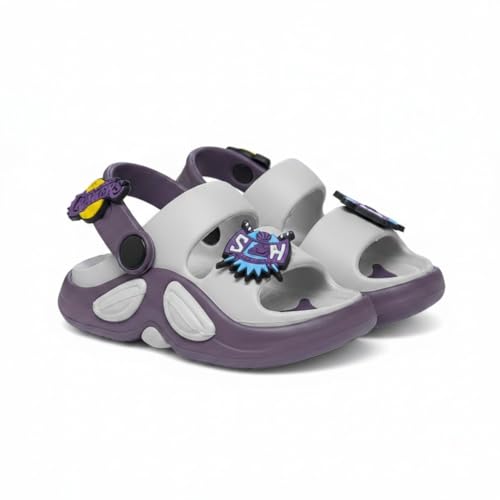 Image of GLJ Kids Comfort Clogs Sandals for Boy and Girl, 1 to 14 Years, Two-Strap Design, Easy to Wear Slip On, Dust and Waterproof, 1100
