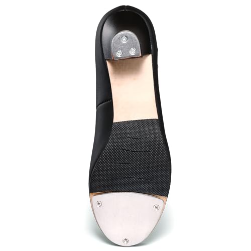 Linodes PU Leather Ankle Strap Character Tap Shoe 1.55'' Dance Shoes for Women3