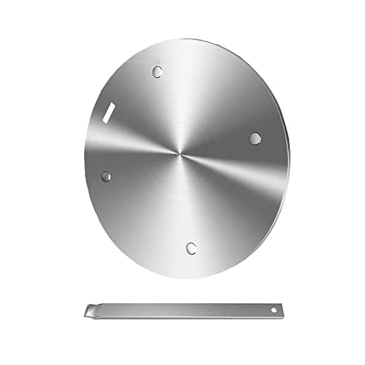 11inch Heat Diffuser Plate, Grourarty Stainless Steel Cooking Induction Adapter Simmer Plate for Electric Gas Glass Cooktop Hob Ring, Induction Cooktop Converter Plate with Handle