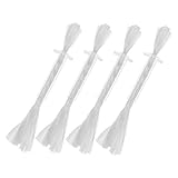 TOYZFRIENDY 4個灯芯管 耐熱ファイバーグラス製 チューブホルダー付き 照明用交換ウィック 寺院用キャンドルやアウトドアキャンプに 結婚式のロ