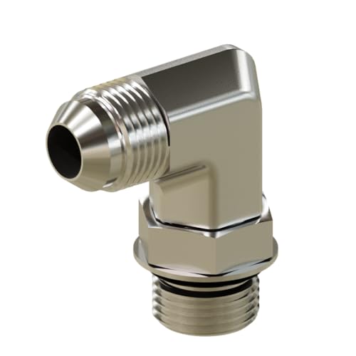 Image of Generic 1 /4 inch inch Male JIC X 1 /2 inch inch O-Ring Elbow 90 Degree Hydraulic Adapter, Seliver