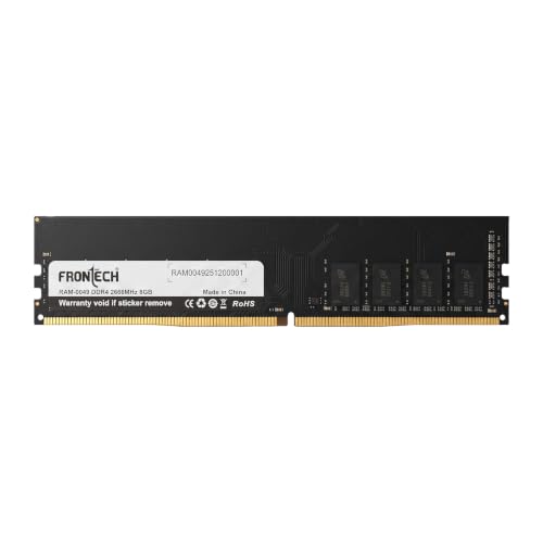 Image of FRONTECH 8GB DDR4 Desktop RAM 2666MHz UDIMM, 288-Pin PC4-21300 Memory Module, 1.2V CL19 Non-ECC Unbuffered, Plug & Play, High-Speed Desktop Memory Upgrade, 3 Years Warrenty (RAM-0049)