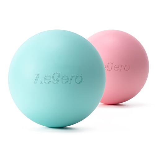 Image of Massage Lacrosse Balls,Yoga Deep Tissue Massage(Mint Green+Sakura Pinke)