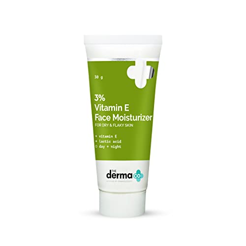 Image of The Derma Co 3% Vitamin E Face Moisturizer With Vitamin E & Lactic Acid For Dry & Flaky Skin - 30g