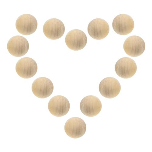 Joyangy 50Pcs 1 Inch Unfinished Natural Wooden Balls, 25Mm Round Wood Craft Spheres For Diy Projects, Arts And Crafts, Decoration - No Hole