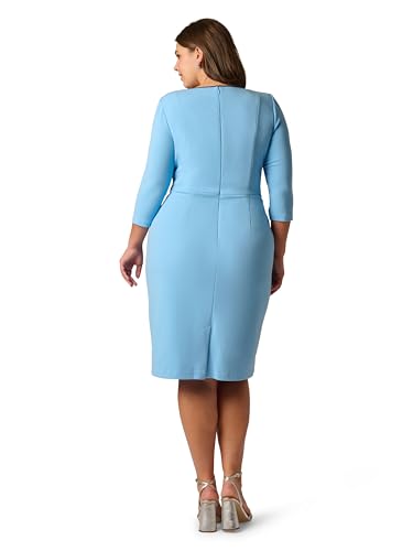Image of Adrianna Papell Tipped Crepe Tie Dress