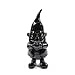 Decor Space Gartenzwerg aus Kunstharz, lustig, einfarbig, Höhe 29,5 cm (schwarz)