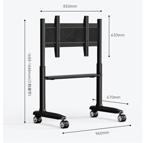 Soporte móvil para TV de 42-86 pulgadas con altura ajustable miniatura 2