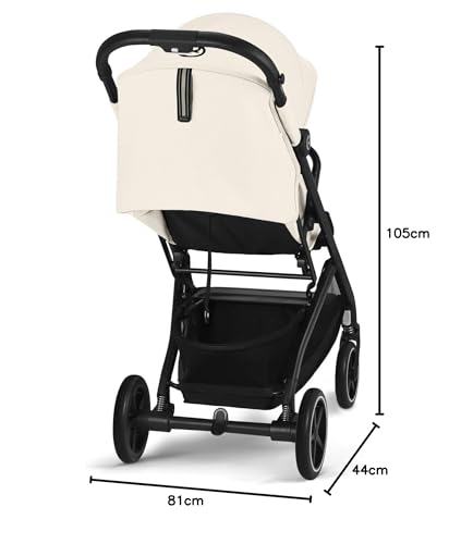 Cybex Beezy Blk B/Canvas White-Light Beige PU1 - 8