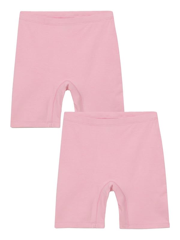 Image of mackly Girls Inner Shorts (Pack of 2) | 2-in-1 Seamless Panty Shorts with Gusset | Soft Breathable Base Layer for Dresses, Skirts