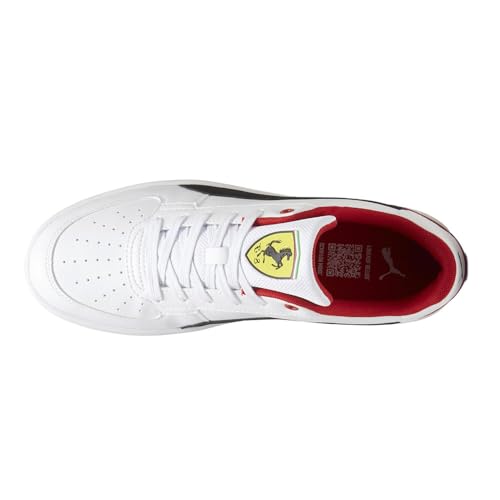 PUMA Mens Scuderia Ferrari Caven 2.0 Lace Up Sneakers Shoes Casual - White4