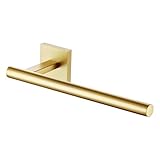 KOKOSIRI Bathroom Towel Bar Gold Hand Towel Holders Wall Mount Screw in Toilet Kitchen Rail Stainless Steel Bath Accessories, B3008BG