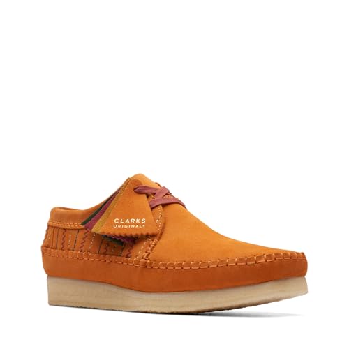 Clarks Men's Weaver Burnt Orange Combi 10.5 Medium