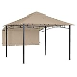 Garden Winds Replacement Canopy for The 10 x 10 Garden House Gazebo - Standard 350 - Beige